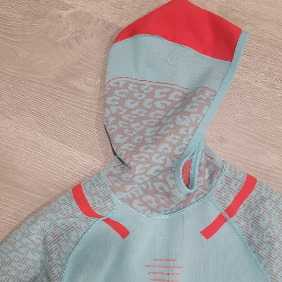 Adidas by Stella McCartney Aqua and Red Sweatshirt - Picture 7 of 12